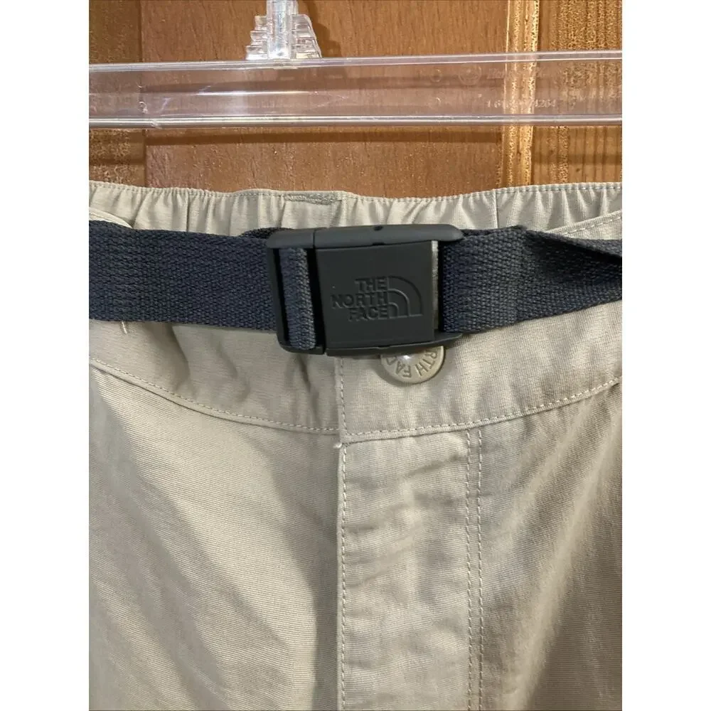 THE‎ NORTH FACE Convertible Cargo Pants Shorts Mens Sz XXL Tan Nylon Adjustable